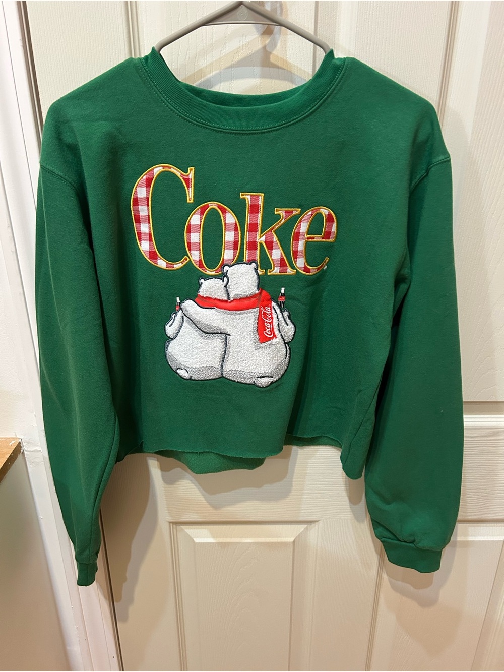 Coca Cola Green Logo Crewneck Sweatshirt